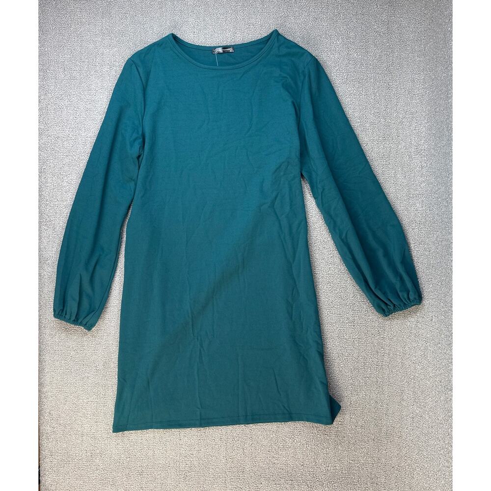 NWT Pretty Garden Dress Green Long Sleeve Tie Mini Size‎ XL